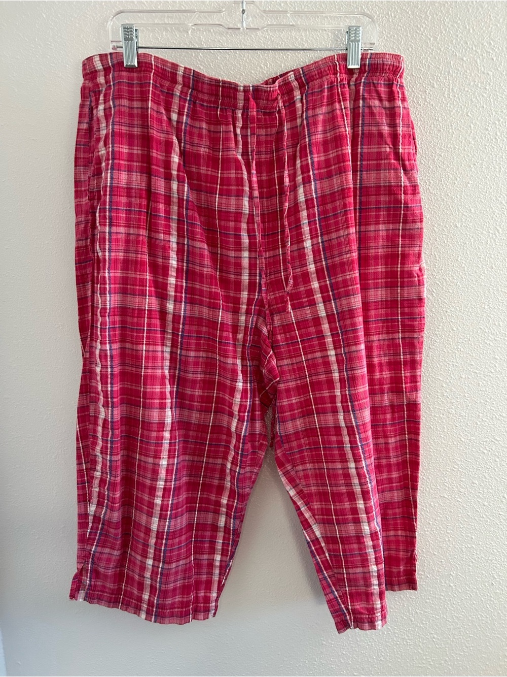 Blair Pink Plaid Pull-On Pants